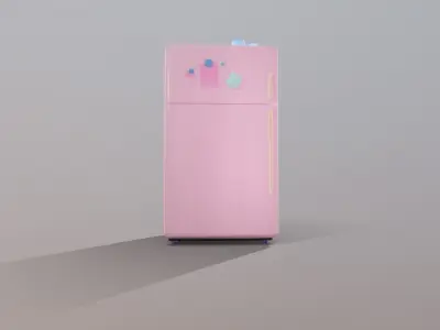 3d print Doll Fridge 3D print model
