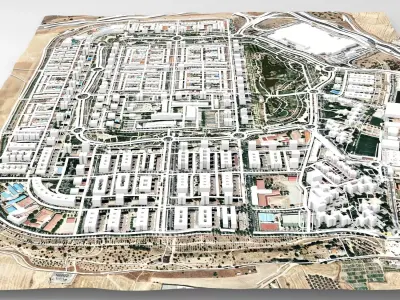 Loranca municipality in Spain 3D model
