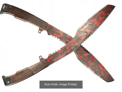 Kukri Knife Collection 3D Model Pack
