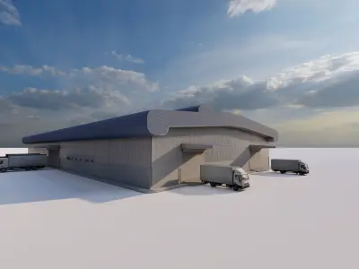 Warehouse-Warehouse Building 3D model