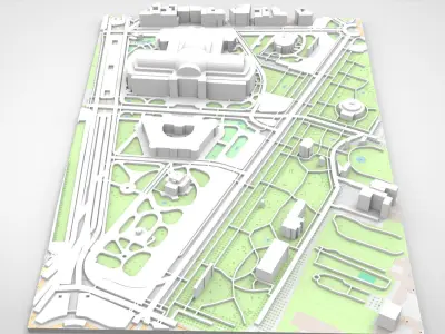 The Grand Palace France  3D print model