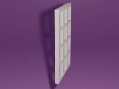 Window shelf Low-poly 3D model