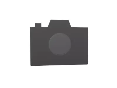 Camera Symbol V1 002 Low-poly 3D model