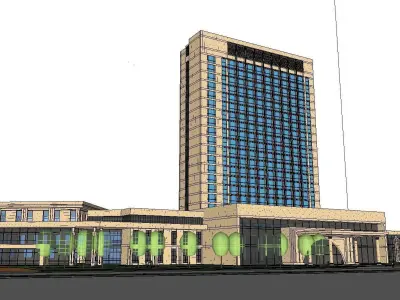 vacation spot-Resort-Fashion Leisure Hotel-0216 3D model