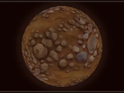 Ground - Earth and Rocks - 20 TEXTURES - Hand-painted -PACK 1--- Texture