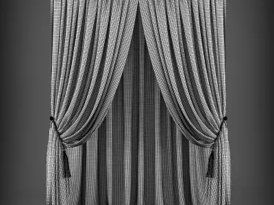 Curtain 3D model 306 Low-poly 3D model