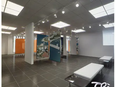 EXHIBITION OFFICE ROOM 3D model