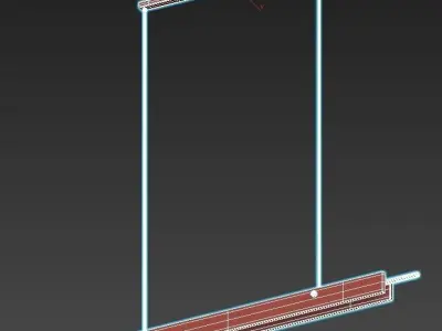 lovine light linear pendant 3D model