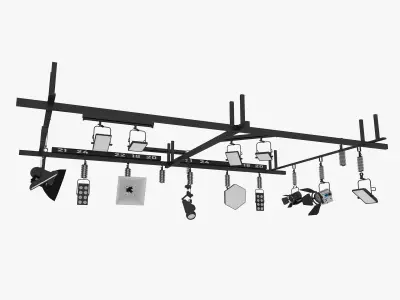 Light Ceiling Rail 3D model