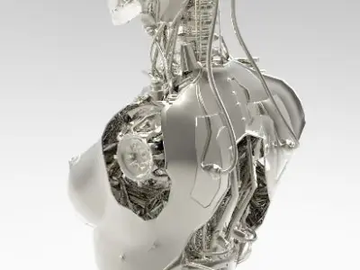 Female Robot 3D model order