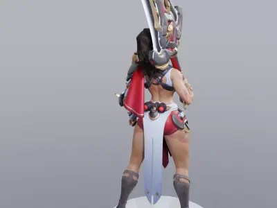 Woman Warrior 3D print model