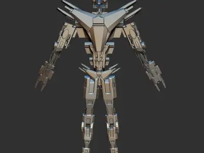Robot kit one Low-poly 3D model