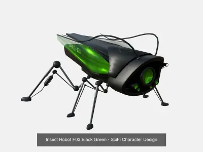 10 Insect Robot F Collection - SciFi Character Design 3D Model Pack
