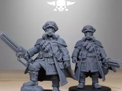 GrimGuard Frostwatch Officer 3D print model