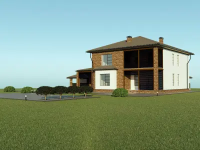 Villa for family 1 3D model
