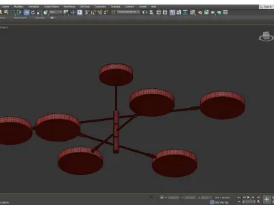 Sistema Solare chandelier Low-poly 3D model