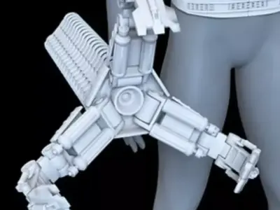 Lower Claws Doc Ock - Spider-Man No Way Home 3D model