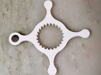 3 D printed Bottle cap Opener with a Magnet 3D print model