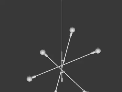 West Elm Mobile Chandelier Large 3D model