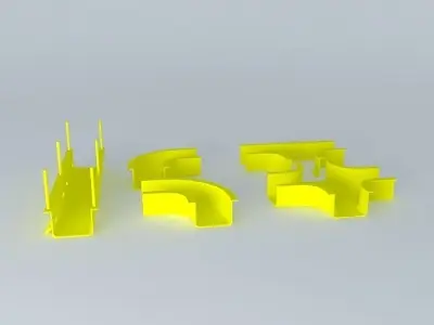 Ceiling Suspended Cable Tray 3D model