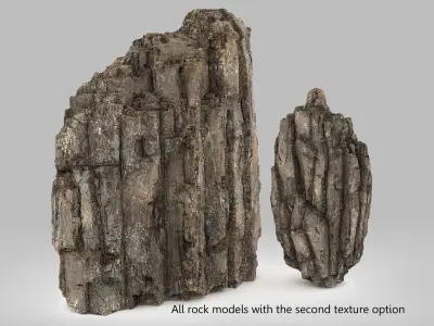 Sharp Modular Rocks Kit 3D model