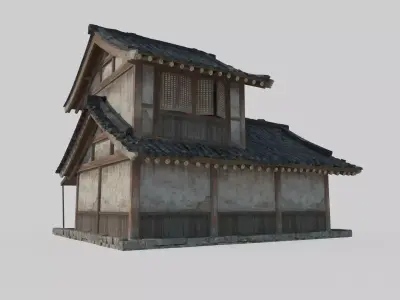 Asian Ancient Architecture Store 3D model