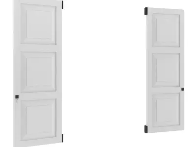 White External Shutters 3D model