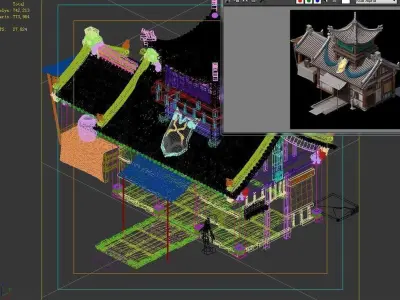 Game City - Building - Armor Shop 2702 3D model