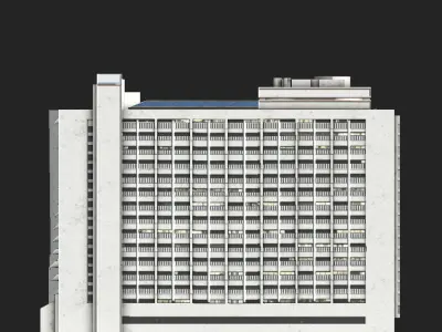 Hyatt Regency San Francisco Low-poly 3D model
