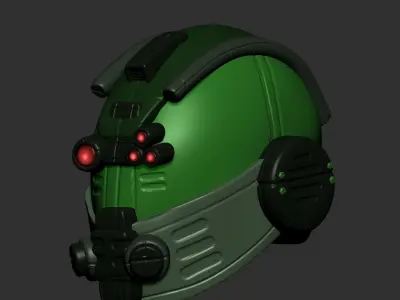 helmet high poly sculpt 3d printable 3D model 3D model