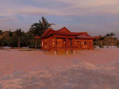 Casa Scene-villa-modern house 3D model