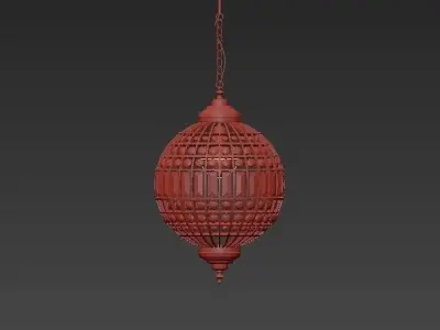 ZENZA crystal ball pendant light 3D model