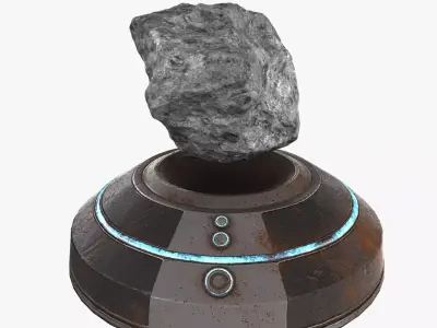 Antigravity Device Low-poly 3D model