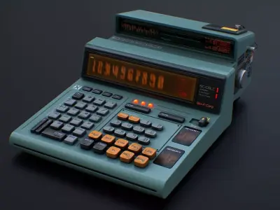 Sci-Fi Calculator Low-poly 3D model
