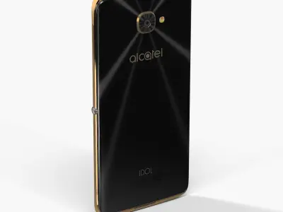 Alcatel Idol 4S Low-poly 3D model