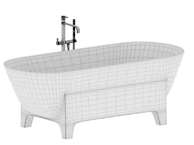 Liva marmorin bathtub 3D model