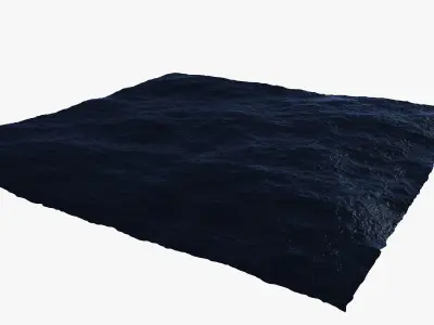 Ocean square of water 3D model