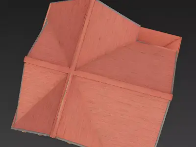 Classic Olive Green Craftsman Cottage 3D Model Low-poly 3D model