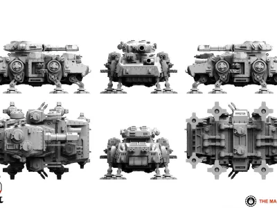 Valour Korps - Heavy Battle Walker 3D print model