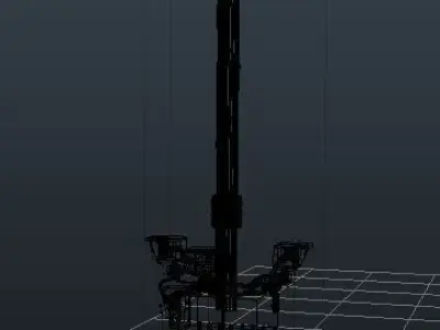 Blade Runner Street Lamp 3D model