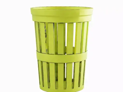 Street Trash Can 03 Low-poly 3D model