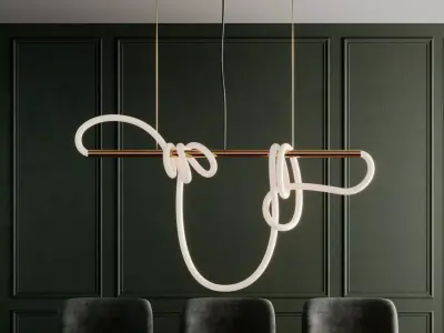 Luke Lamp Pendant light-4ft Tracer Bar 1-11 3D model