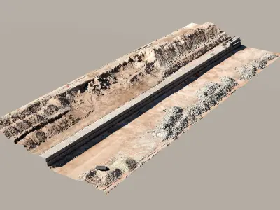 Ultra-Realistic 3D Scanned Construction Site 3D 3D model