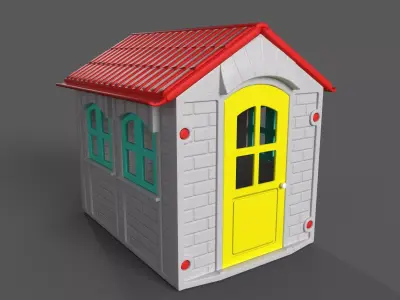 Playhouse 002 Low-poly 3D model