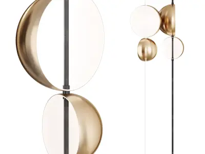 Superluna 397 OR - Floor Lamp 3D model