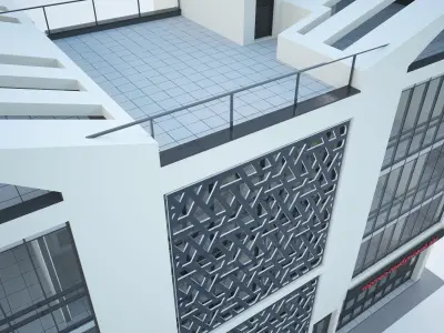 Office building v01 3D model
