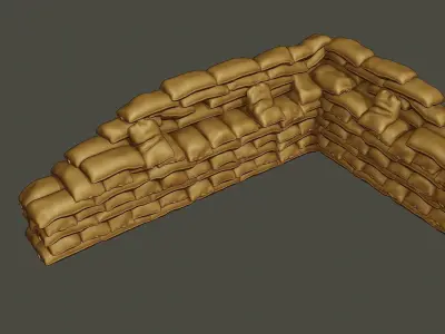 SandBags 007 3D print model