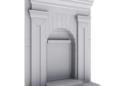 Architectural photorealistic portal lowpoly  Low-poly 3D model
