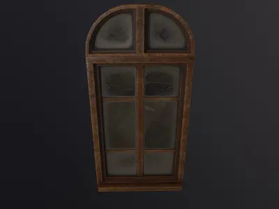 Old Window 3D Model Low-poly 3D model