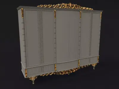 sleeping gaornitur closet 3D model